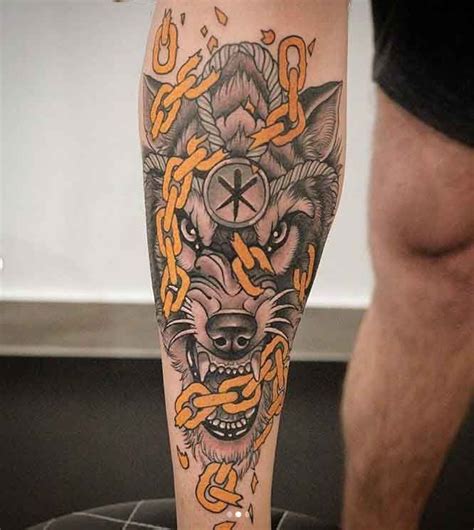 fenrir tattoo|Unlock the Meaning Behind Fenrir Tattoos: Symbolism, History,。